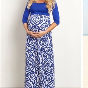 EUC/long maternity maxi dress